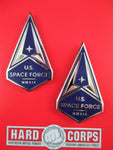GENUINE USA SPACE FORCE PAIR COLLAR BADGES